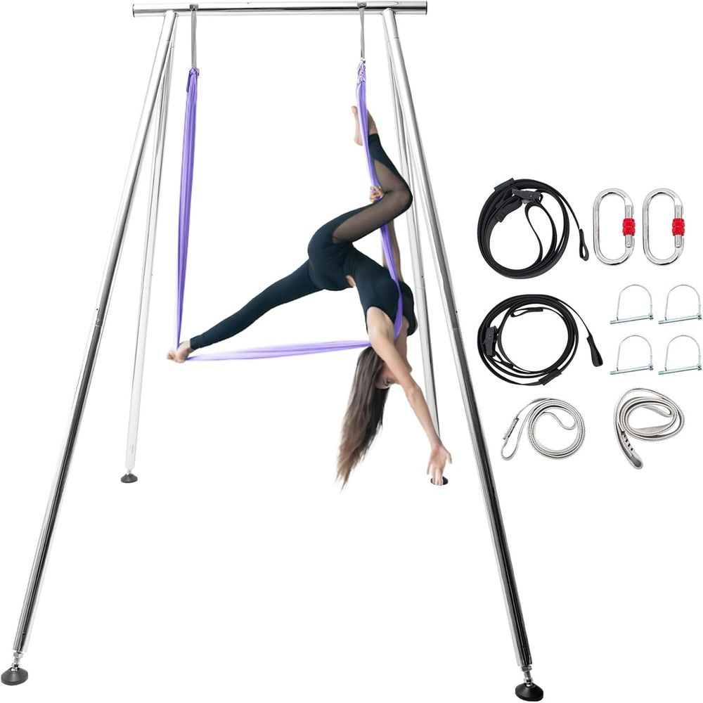 Aerial Silk Hammock - Adjustable Height Aerial Yoga and Hammock
