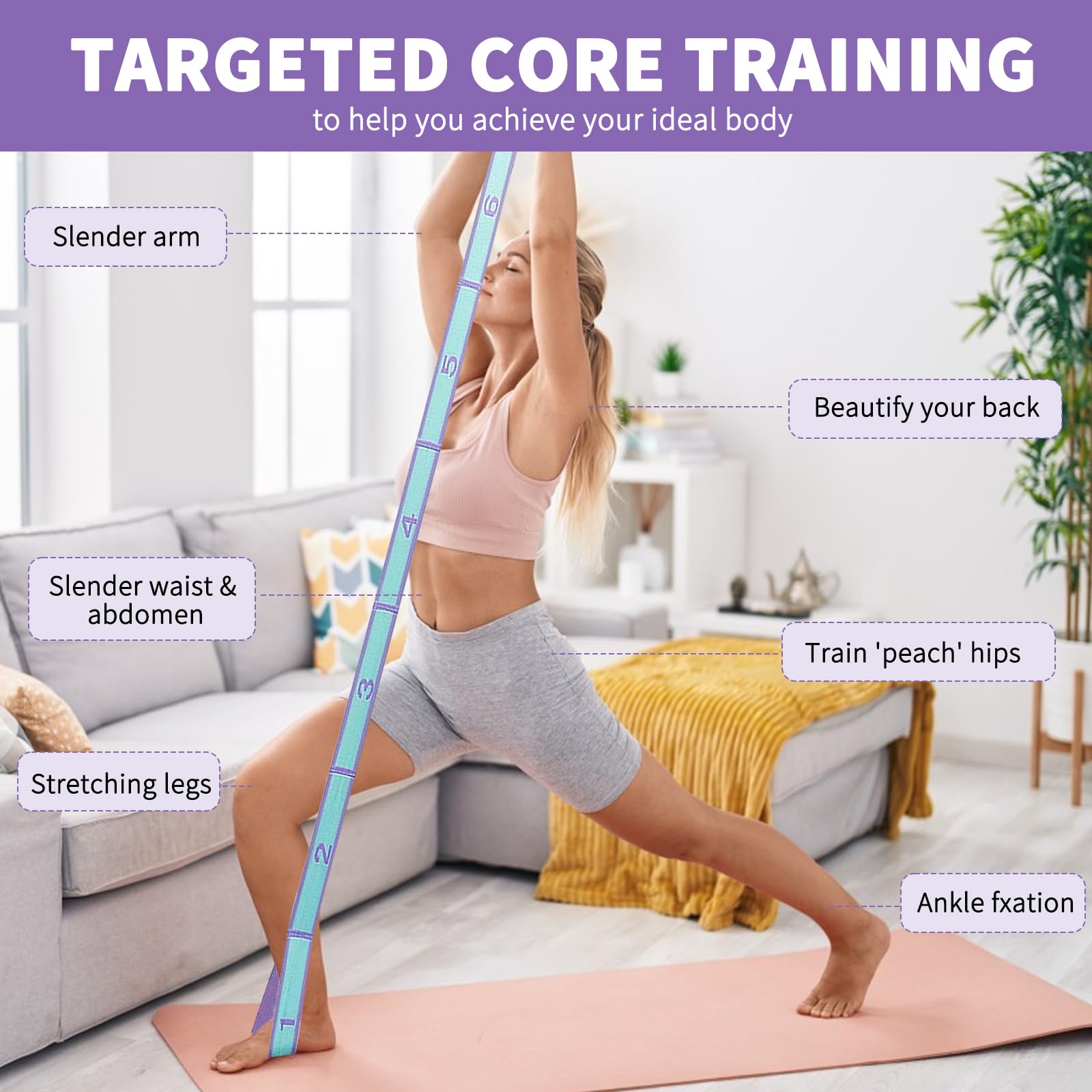 Slimming Resistance Band Yoga  - Pilates Yoga For Beginners recensie en prijs