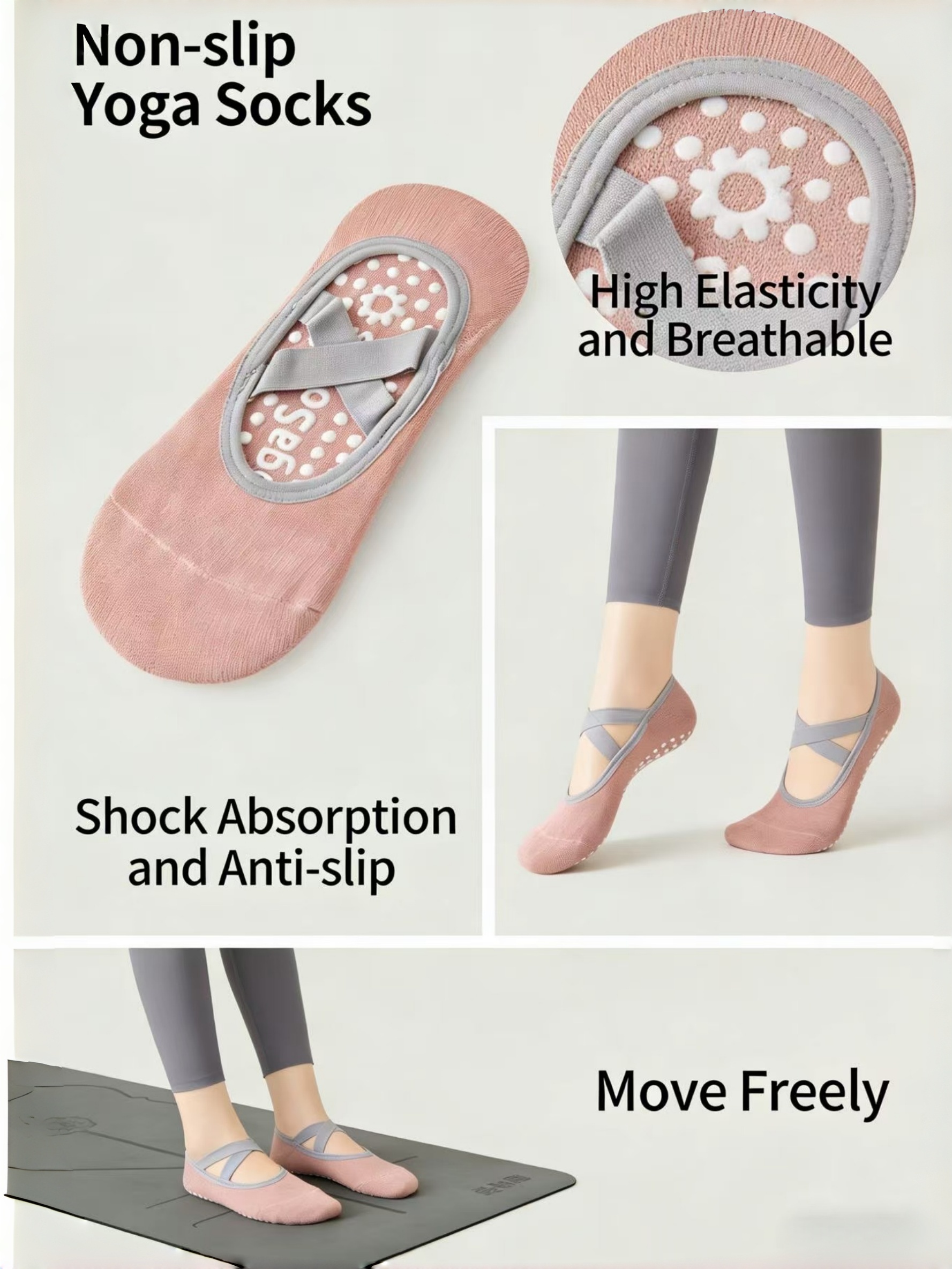 Women Yoga Sock Silicone Anti- - Pilates Yoga Sport recensie en prijs