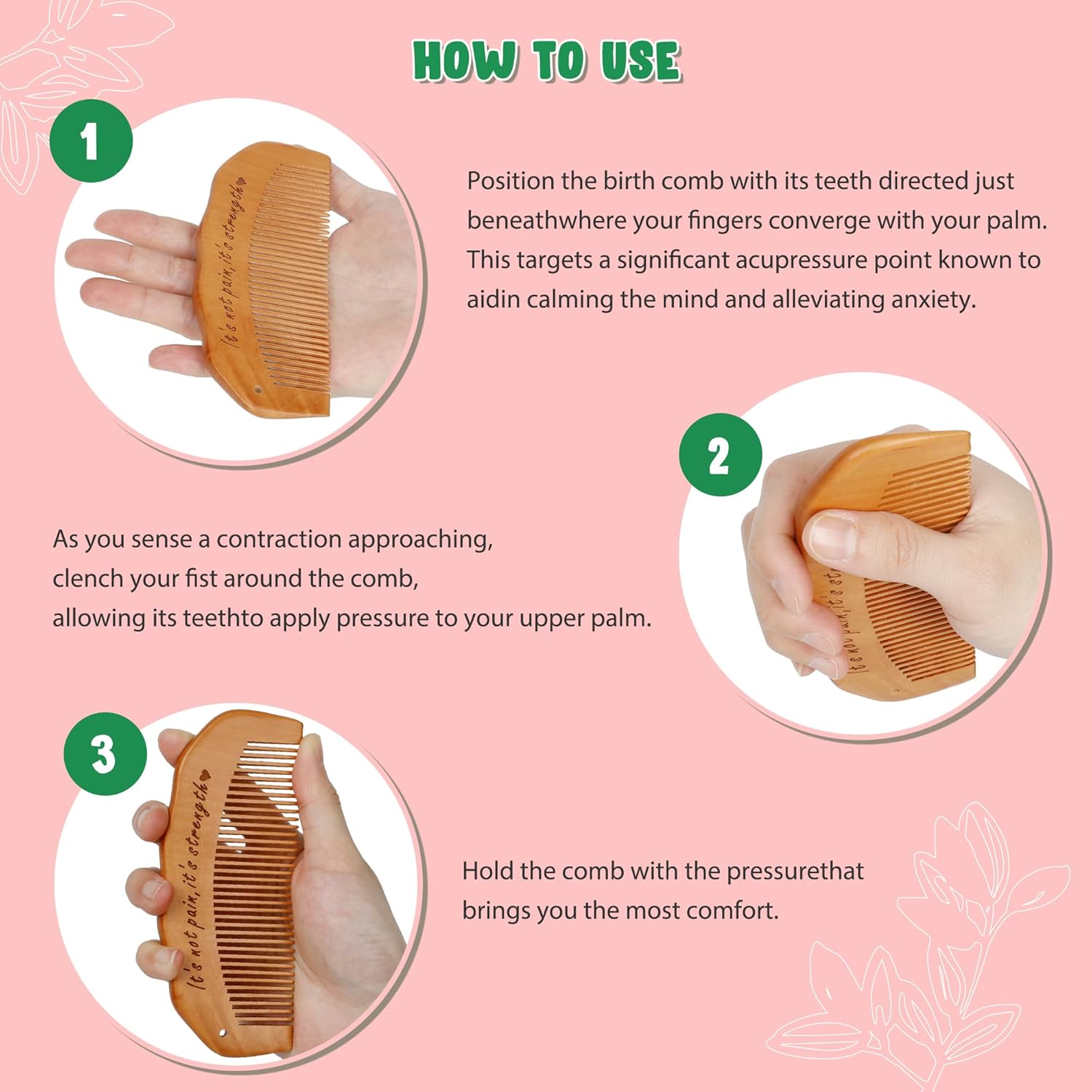 3pcs/Set Birth Comb Acupressur - Acupressure Ball Set recensie en prijs