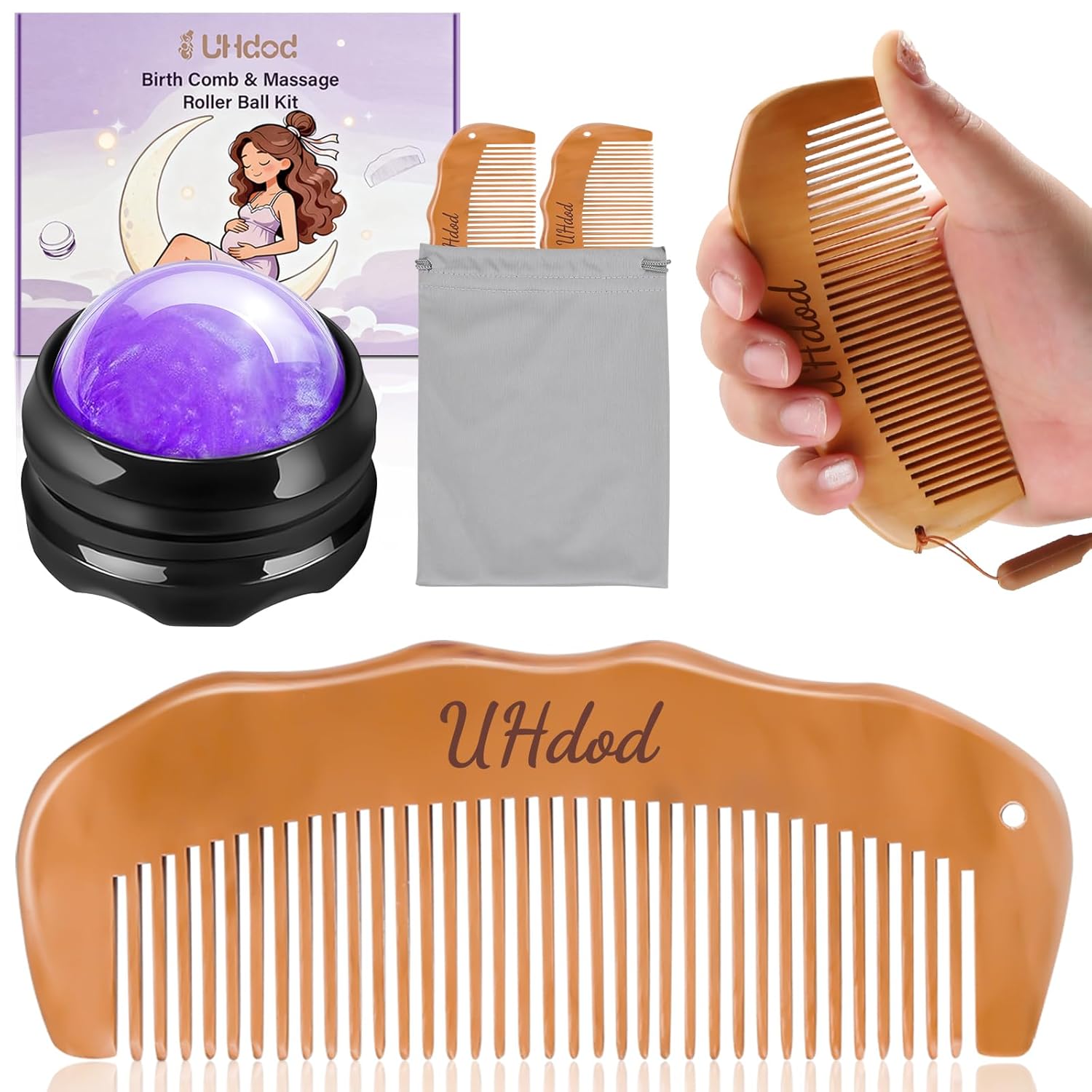 Wooden Labor Comb & Massage Ro - Acupressure Ball Set recensie en prijs