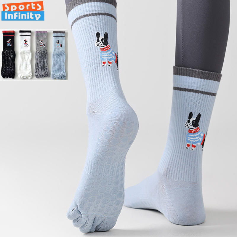 Cute Dog Print Yoga Socks Anti - Pilates Yoga Sport recensie en prijs