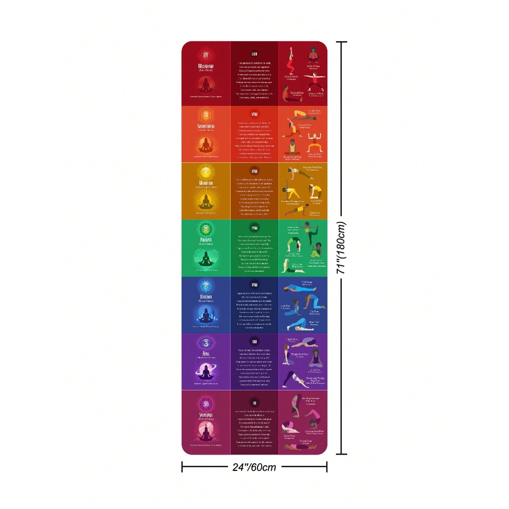 [Rainbow 7 Chakra Yoga Mat] Th - Pilates Yoga For Beginners recensie en prijs